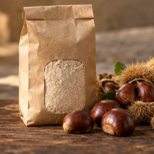 Confezione di farina di castagne